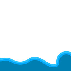 Obraz premium Business Curve Footer