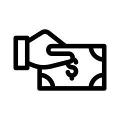 cash payment icon or logo isolated sign symbol vector illustration - high quality black style vector icons