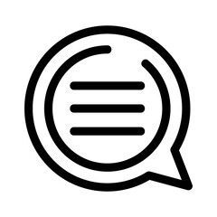 chat bubble icon or logo isolated sign symbol vector illustration - high quality black style vector icons