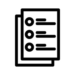 checklist icon or logo isolated sign symbol vector illustration - high quality black style vector icons