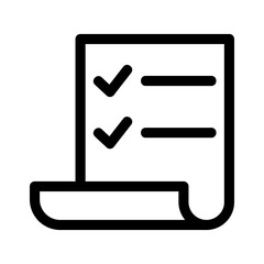 checklist icon or logo isolated sign symbol vector illustration - high quality black style vector icons