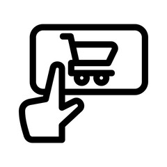 click to buy icon or logo isolated sign symbol vector illustration - high quality black style vector icons