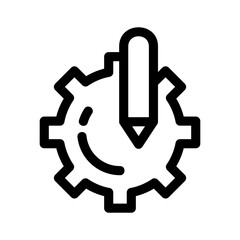 custom settings icon or logo isolated sign symbol vector illustration - high quality black style vector icons