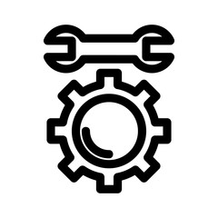 custom settings icon or logo isolated sign symbol vector illustration - high quality black style vector icons