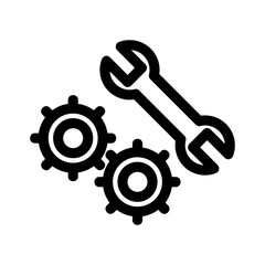 custom settings icon or logo isolated sign symbol vector illustration - high quality black style vector icons