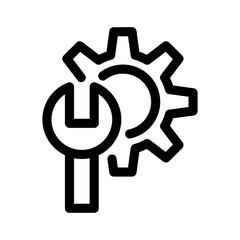 custom settings icon or logo isolated sign symbol vector illustration - high quality black style vector icons