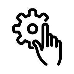 custom settings icon or logo isolated sign symbol vector illustration - high quality black style vector icons