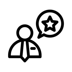 customer testimonial icon or logo isolated sign symbol vector illustration - high quality black style vector icons