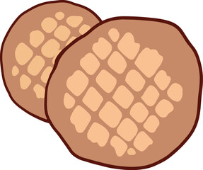 National Peanut Butter Lover's Day icons in doodle cartoon style - vector illustration. Cookies with peanut butter