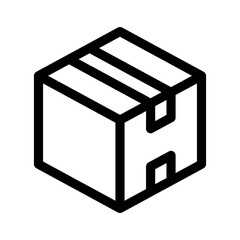 delivery box icon or logo isolated sign symbol vector illustration - high quality black style vector icons