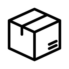 delivery box icon or logo isolated sign symbol vector illustration - high quality black style vector icons