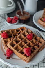 chocolate waffles