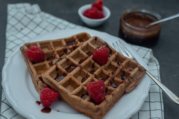 chocolate waffles