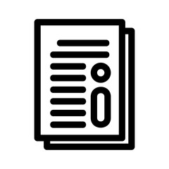 document icon or logo isolated sign symbol vector illustration - high quality black style vector icons