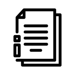 document icon or logo isolated sign symbol vector illustration - high quality black style vector icons