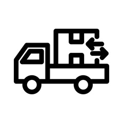 distribution icon or logo isolated sign symbol vector illustration - high quality black style vector icons