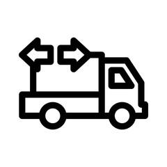 distribution icon or logo isolated sign symbol vector illustration - high quality black style vector icons