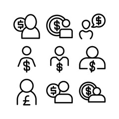 earnings icon or logo isolated sign symbol vector illustration - high quality black style vector icons