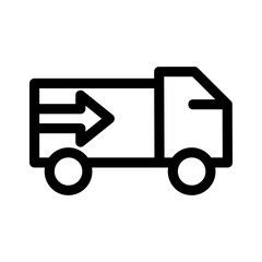 fast delivery icon or logo isolated sign symbol vector illustration - high quality black style vector icons