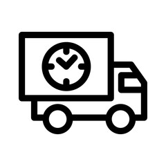 fast delivery icon or logo isolated sign symbol vector illustration - high quality black style vector icons