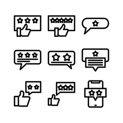 feedback icon or logo isolated sign symbol vector illustration - high quality black style vector icons