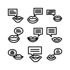gossip icon or logo isolated sign symbol vector illustration - high quality black style vector icons