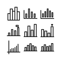 graph icon or logo isolated sign symbol vector illustration - high quality black style vector icons