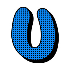 90s Geometric Pop Art Logo Letter