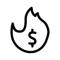 hot deal icon or logo isolated sign symbol vector illustration - high quality black style vector icons