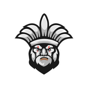 Indian Tribes mascot logo design