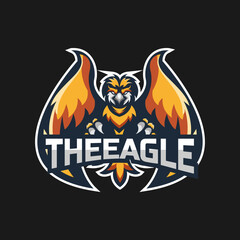 Eagle e sport logo design