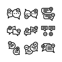 chat icon or logo isolated sign symbol vector illustration - high quality black style vector icons
