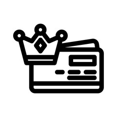 loyalty card icon or logo isolated sign symbol vector illustration - high quality black style vector icons