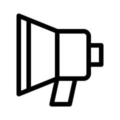 megaphone icon or logo isolated sign symbol vector illustration - high quality black style vector icons
