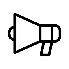 megaphone icon or logo isolated sign symbol vector illustration - high quality black style vector icons
