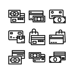 payment method icon or logo isolated sign symbol vector illustration - high quality black style vector icons