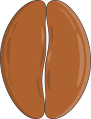 coffee bean vector isolated