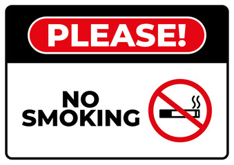 No smoking sign board printable vector