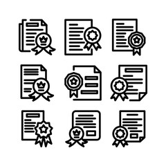 ranked document icon or logo isolated sign symbol vector illustration - high quality black style vector icons