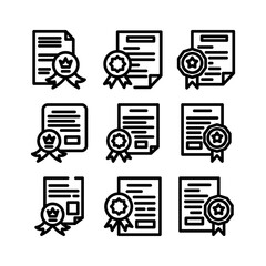 ranked document icon or logo isolated sign symbol vector illustration - high quality black style vector icons