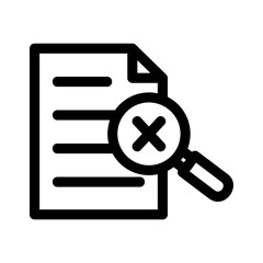 report error icon or logo isolated sign symbol vector illustration - high quality black style vector icons