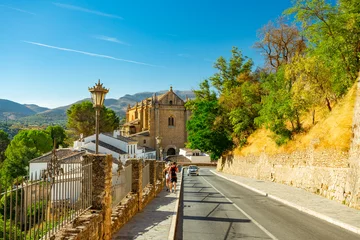 Photo sur Plexiglas Ronda Pont Neuf Ronda, Spain. Church of the Holy Spirit