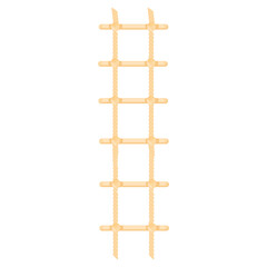 Vector image of a wooden staircase. The concept of construction, repair and other works. A design element.