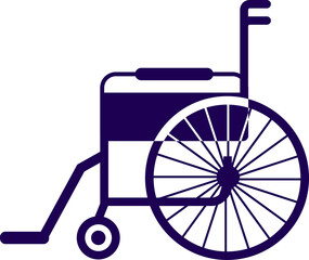 wheelchair for disabled illustration