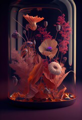 The Art of Flower Arranging - A Masterpiece of Beauty and Elegance. Generative AI