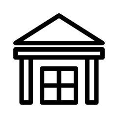 warehouse icon or logo isolated sign symbol vector illustration - high quality black style vector icons