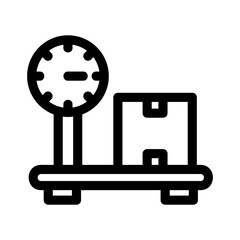 weight scale icon or logo isolated sign symbol vector illustration - high quality black style vector icons