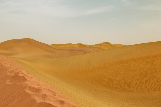 dunes in the hotan desert, china
