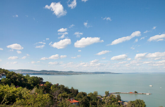 View of Lake Balaton from Tihany, Hungary