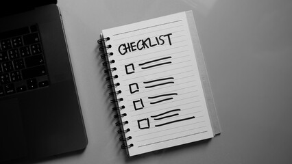 Checklist paper with tick mark, Checklist concept